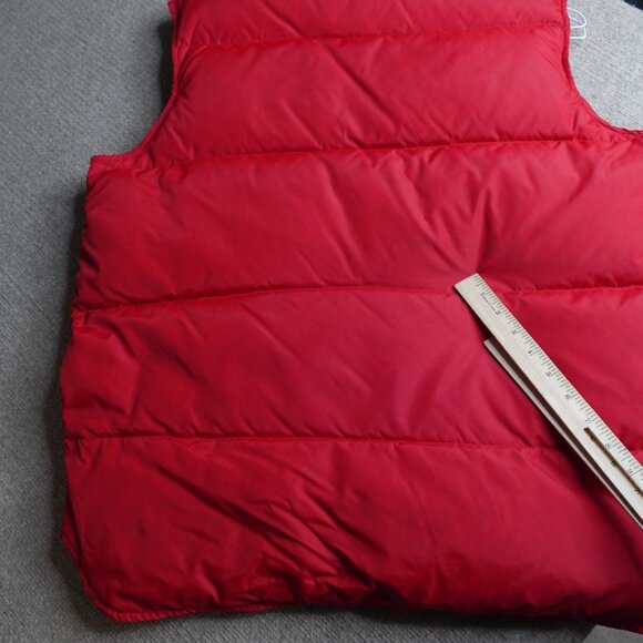 Vintage LL Bean Vest Large Red Puffer Quilted Down Filled Made in USA - Picture 13 of 13